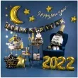 balon foliowy szampan happy new year czarny partypal 39 shp