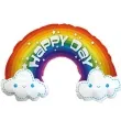 balon foliowy tecza z chmurkami kolorowy flexmetal 24 shp