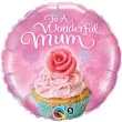 balon foliowy to a wonderful mum rozowy qualatex 18 rnd