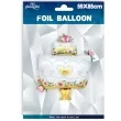 balon foliowy tort z sercami partypal 33 shp