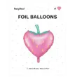balon foliowy truskawka rozowy partydeco 17 hrt