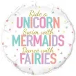 balon foliowy unicorn mermaids fairies qualatex 18 rnd