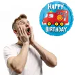 balon foliowy urodzinowy woz strazacki amscan 18 rnd