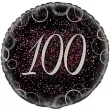 balon foliowy urodziny 100 glitz unique 18 rnd