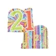 balon foliowy urodziny 21 amscan 28 shp