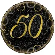 balon foliowy urodziny 50 glitz zloty unique 18 rnd