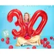 balon foliowy urodziny cyfra 2 czerwony partydeco 34 dgt