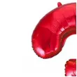 balon foliowy urodziny cyfra 3 czerwony partydeco 34 dgt
