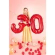 balon foliowy urodziny cyfra 4 czerwony partydeco 34 dgt