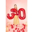 balon foliowy urodziny cyfra 5 czerwony partydeco 34 dgt