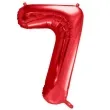 balon foliowy urodziny cyfra 7 czerwony partydeco 34 dgt