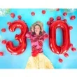 balon foliowy urodziny cyfra 7 czerwony partydeco 34 dgt