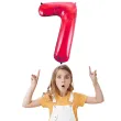 balon foliowy urodziny cyfra 7 czerwony partydeco 34 dgt