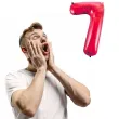 balon foliowy urodziny cyfra 7 czerwony partydeco 34 dgt