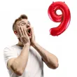 balon foliowy urodziny cyfra 9 czerwony partydeco 34 dgt