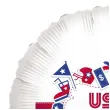 balon foliowy usa amerykanskie symbole bialy 18 rnd