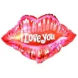 balon foliowy usta i love you czerwony jix 23 shp
