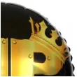 balon foliowy vip very important party czarno zloty santex 18 rnd