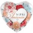 balon foliowy w dniu imienin serce amscan 17 hrt