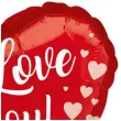 balon foliowy walentynki serce i love you czerwony amscan 18 hrt