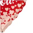 balon foliowy walentynki serce i love you czerwony amscan 18 hrt