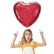 balon foliowy walentynkowe serce czerwony qualatex 18 hrt