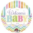 balon foliowy welcome baby boy amscan 9 rnd