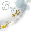 balon foliowy welcome baby boy szary folat 18 rnd