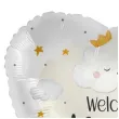 balon foliowy welcome baby chmurki bialy premioloon 18 hrt