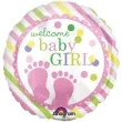 balon foliowy welcome baby girl amscan 9 rnd