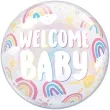 balon foliowy welcome baby tecza qualatex 22 rnd