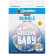 balon foliowy welcome baby tecza qualatex 22 rnd