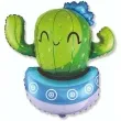 balon foliowy wesoly kaktus niebieski flexmetal 24 shp