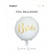 balon foliowy wieczor panienski bride bialy partydeco 18 rnd