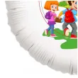 balon foliowy witaj szkolo szkola bialy 18 rnd