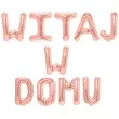 balon foliowy witaj w domu napis rozowe zloto partypal 16 10 szt ltr
