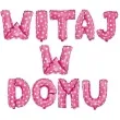 balon foliowy witaj w domu napis rozowy partypal 16 10 szt ltr
