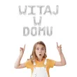 balon foliowy witaj w domu napis srebrny partypal 16 10 szt ltr