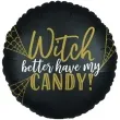 balon foliowy witch candy czarny amscan 17 rnd