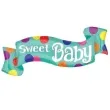 balon foliowy wstazka sweet baby amscan 15 shp