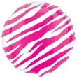 balon foliowy zebra deco rozowy oem 18 rnd