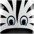 balon foliowy zebra partypal 13 shp
