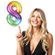 balon foliowy zelek cyfra 8 teczowy partypal 40 dgt