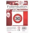 balon foliowy znak drogowy 30 czerwony top ten 18 rnd