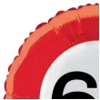 balon foliowy znak drogowy 60 czerwony top ten 18 rnd