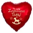 balon foliowy zostaniesz tata czerwony 18 hrt