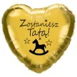 balon foliowy zostaniesz tata zloty 18 hrt