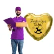 balon foliowy zostaniesz tata zloty 18 hrt