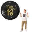 balon foliowy zycie zaczyna sie po 18 czarny 18 rnd