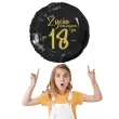 balon foliowy zycie zaczyna sie po 18 czarny 18 rnd